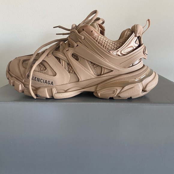 BALENCIAGA TRACK SNEAKERS BEIGE SZ 37 - Picture 2 of 7